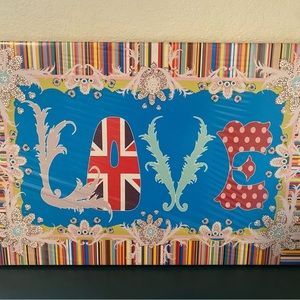 22x14 LOVE canvas replica professionally wrapped. Featured in S&TC movie.